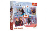 Puzzle 4v1 Ľadové kráľovstvo II/Frozen II