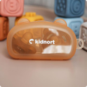 Silikónový cumlík Happling 2 ks 0 m+ Kidnort