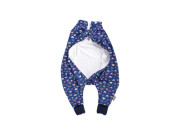 Letný spací vak s nožičkami tmavomodrá auta Kaarsgaren