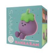 LED silikónová nočná lampička - baklažán Mary's