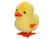 Kačička plyšová po natiahnutí skáče, 9 cm, 2 farby