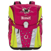 Školský batoh Scout - Strieborné hviezdičky a koník