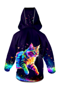 Softshellová bunda detská Dúhová mačka Wamu
