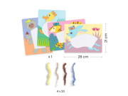 Kreatívna sada Wool & Velcro - S čiapkou Djeco