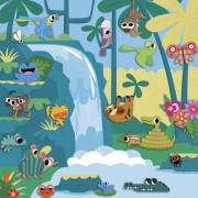 Nalepovanie Zvieratká My arts & crafts Janod