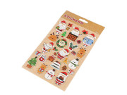 Vianočné samolepky 3D