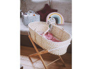 Mojžišov košík pre bábätko Corn Natural + matrac Basic Ahojbaby