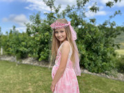 Venček/korunka do vlasov so závojom