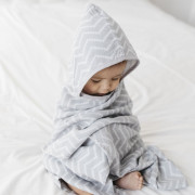 Mušelínová osuška Blenker s kapucňou 100x70 cm KipKep