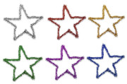 Hviezdička 55mm, skladačka, 6ks
