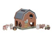 Domček s vkladacími tvarmi drevený Farma Little Dutch