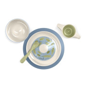 Jedálenský set Go Natural 6 m+ modrá slivka Suavinex