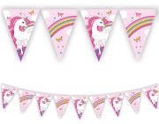 EKO vlajočková girlanda Jednorožec – 9 vlajok dekorácie na oslavu