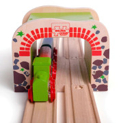 Dvojitý železničný tunel Bigjigs Rail