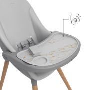 Jedálenská stolička a lehátko Fini Up 2 v 1 Grey Kinderkraft