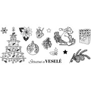 Pečiatky Aladine Stampo Noël, 13 ks - Severské Vianoce