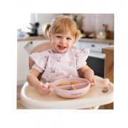 Silikónový tanierik s prísavkou a viečkom BabyOno