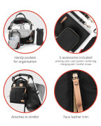 Taška prebaľovací/batoh 6v1 Suite Set Black Skip Hop