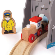 Tunel s majákom a heliportom Bigjigs Rail