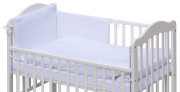 Detská postieľka s kompletnou výbavou Scarlett 120 x 60 cm - Nechtík - biela