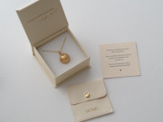 Tehotenský šperk bola Soul zlatá s brúseným povrchom + retiazka Moniel