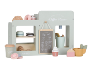 Kávovar drevený veľký s príslušenstvom Coffee House Little Dutch