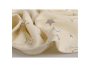 Letná deka 70x100 cm z biobavlny hviezdičky šedej