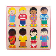 Vkladacie puzzle kamaráti Bigjigs Toys