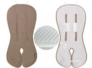 Letná vložka do kočíka 3D merino taupe