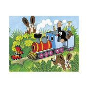 Kocky kubus Krtko a dopravné prostriedky drevo 20 ks