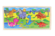 Drevené puzzle dino 96 dielikov