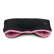 Rukávnik na kočík Mikroplyš softshell 45 x 53 cm Black / Cameo pink Esito