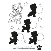 Omaľovánky s fúkacími fixami Tlapková patrola