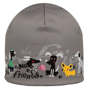 Chlapčenská funkčná čiapka s fleecom Picowinter Friends šedá RDX