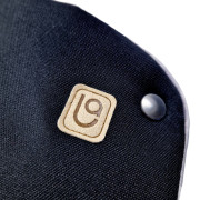 Rukavice na kočiar pár čiernej/sivej Little Angel