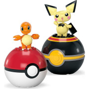 Megablok Pokémon Pokéball-Charmander a Pichu