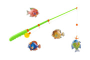 Hra ryby/rybár magnetické 4ks+prút