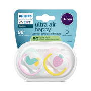 Cumlík Ultra air obrázok 0-6 m dievča, 2 ks Philips Avent