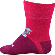 Ponožky dojčenské bambusové Sebík s medvedíkom dievčenské (3 páry)