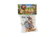 Zvieratká veselé safari ZOO 9-10cm 6 ks