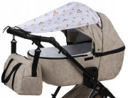 Slnečná clona na kočík s UV filtrom 72 cm s potlačou Baby Nellys