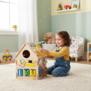 Montessori drevený domček XXL, 30 aktivít