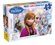 Frozen Puzzle Maxi 60 Elsa a Anna obojstranné 70x50 cm