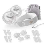 Odsávačka materského mlieka s funkciou ohrevu krku Double Hands-free Gentleneste Kinderkraft