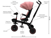 Detská trojkolka Peony Eva Baby Mix