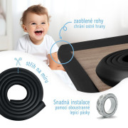 Ochranná páska penová na ochranu hrán a rohov nábytku 2 m Sipo