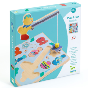Vkladacie puzzle Rybolov s mačičkou Djeco
