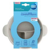 Silikónová delená miska s prísavkou DOTS 360 ml Canpol babies