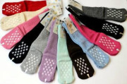Dojčenské vlnené teplé ponožky s protišmykom Veľ. 5 Diba (26 - 28)