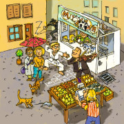 Mini hra pre deti Čarodejnícky duel ABC Haba